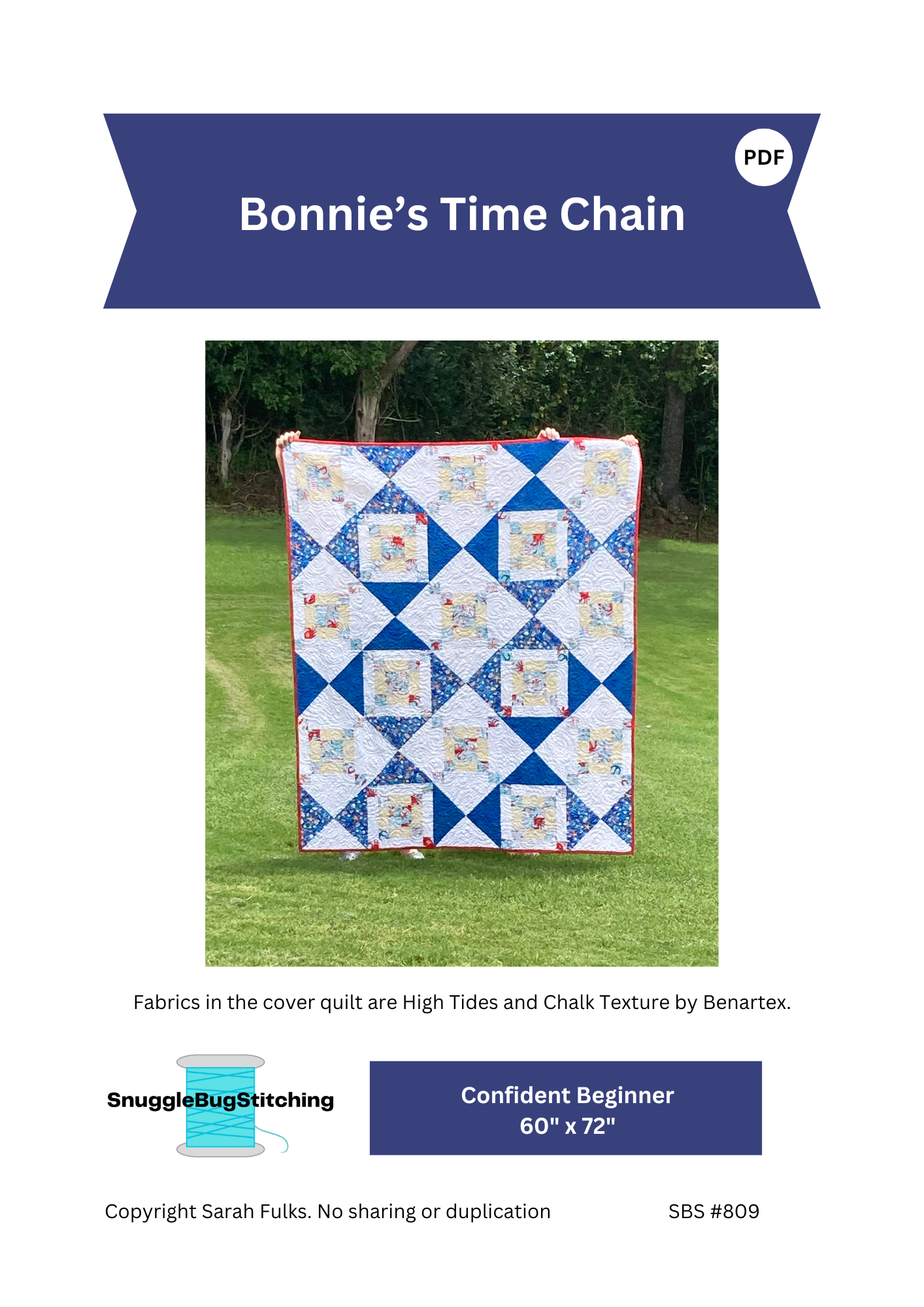 Bonnie's Time Chain - PDF Quilt Pattern