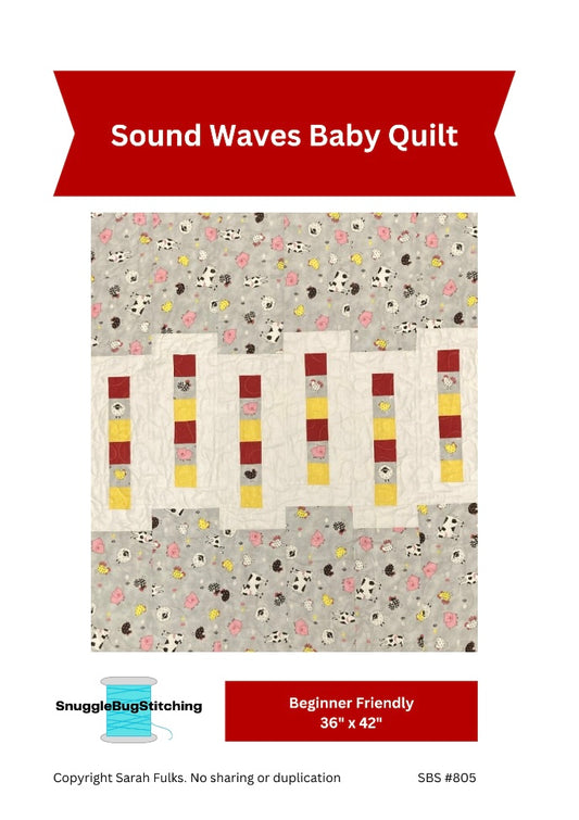 Wholesale - Sound Waves Baby Quilt