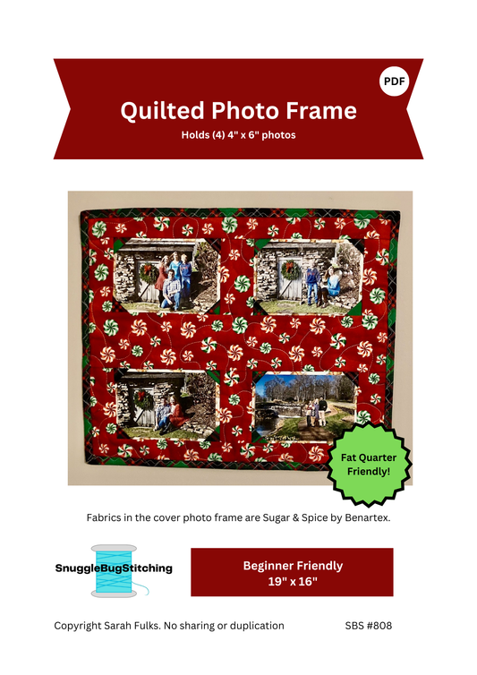 Quilted Photo Frame - PDF Pattern